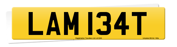 Registration number LAM 134T